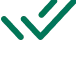 Green checkmark on black background